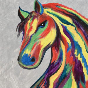 Equine Rainbow painting by Robert Gray
