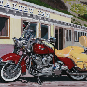 Road King at Malibu Inn painting by Robert Gray